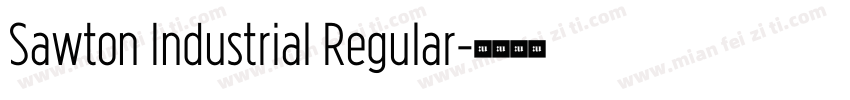 Sawton Industrial Regular字体转换